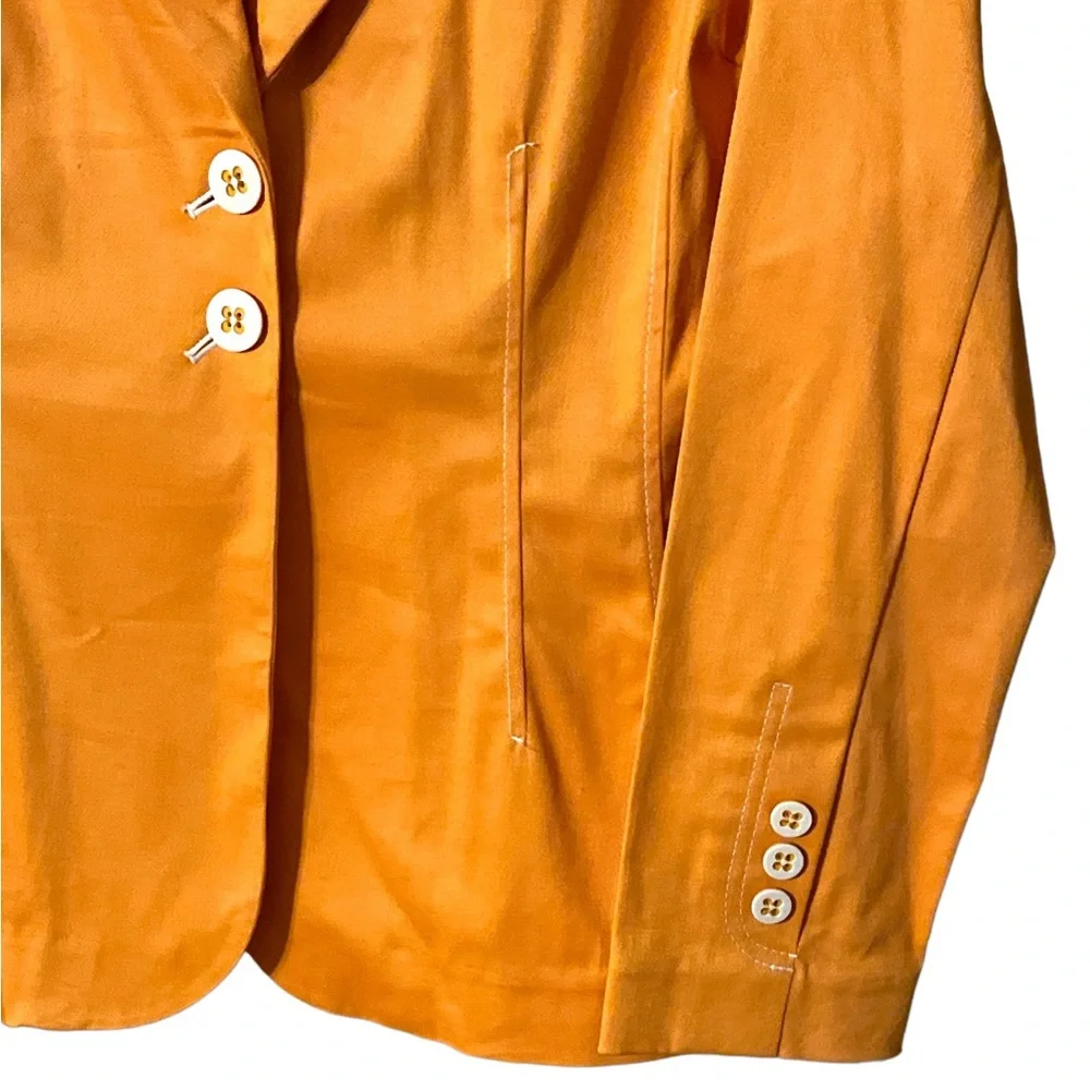 Vintage Liz Claiborne Mustard Yellow Blazer Jacket Size 6